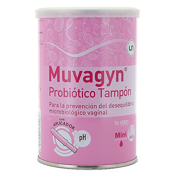 Imagen de Muvagyn tampón probiótico mini con aplicador 9u